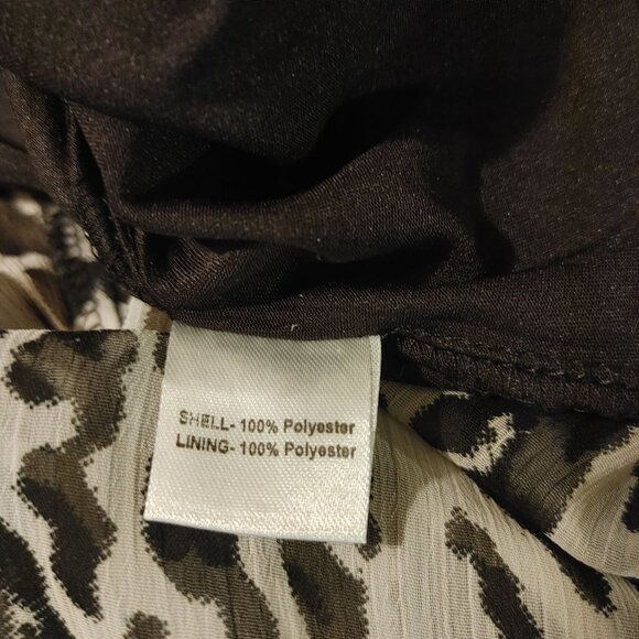 Sky Zone Exchange Dress Medium Bright Animal Print Diva Boho Floral Wrap India - Picture 11 of 11